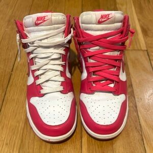 Pink Nike mid Dunks
